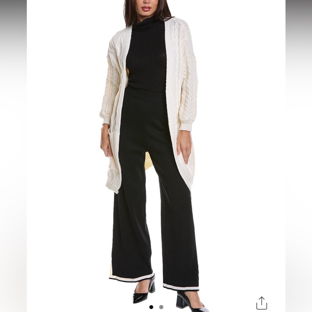 White cardigan